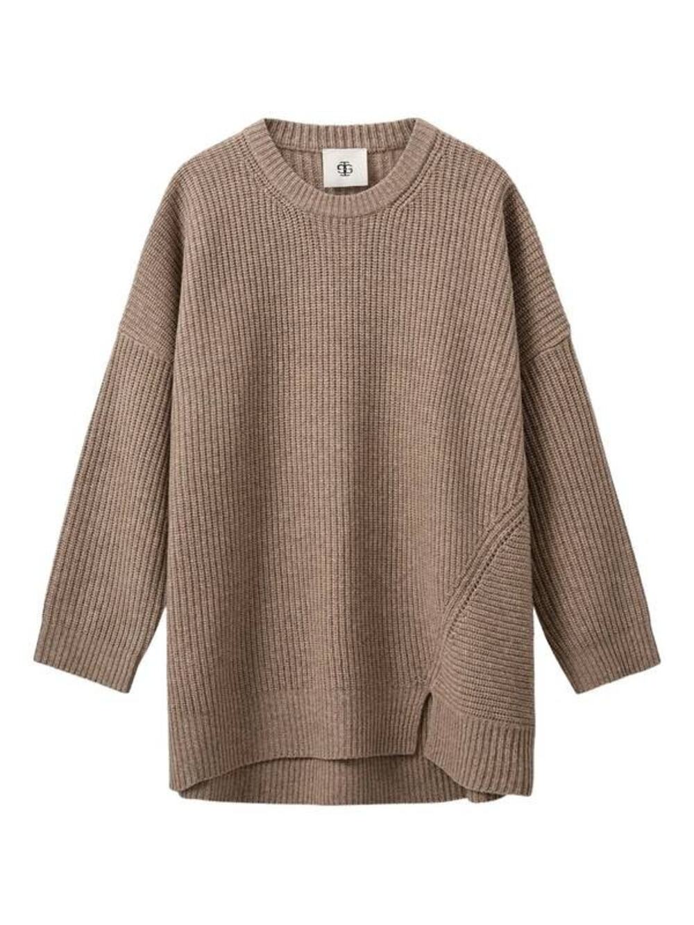 The Garment Como Giant Sweater in Barely Beige S/M